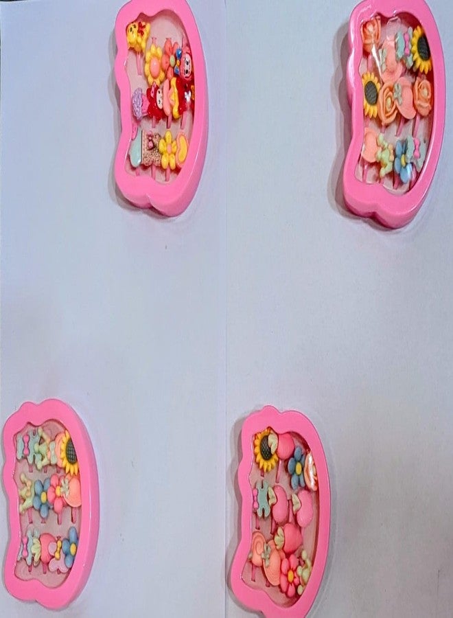 UTOPIC Girls Adjustable Finger Rings Set (Pack of 12 rings) with Bear Shaped Pink Storage Box - Cute Quirky Multi-Color Dress Up Rings for Kids & Toddlers - Image 2