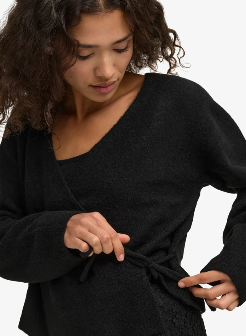 Only  Onlliva V-Neck Wrap Knit Cardigan for Women | Best Price UAE