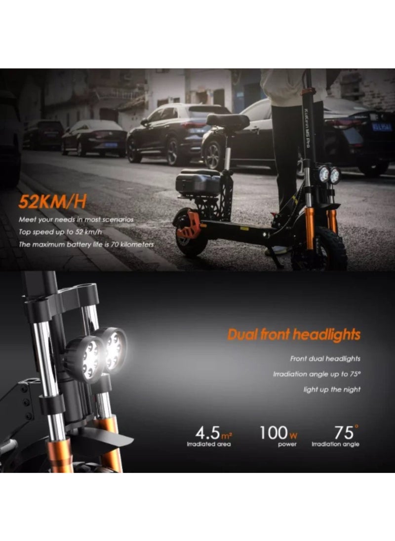 Niyazi - Electric Scooter | Electric Scooter for Adults | Electric Scooter with Seat | Electric Scooter with Bag | Electric Scooter with Two Seats | M5 Pro Scooter - Image 1