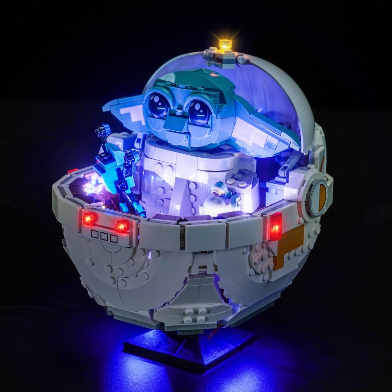 LocoLee Light kit Compatible with Lego Grogu with Hover Pram No Model Only Light LED Lighting Accessories Compatible with Lego The Mandalorian Gugu and The Suspended Stroller 75403 - Image 3