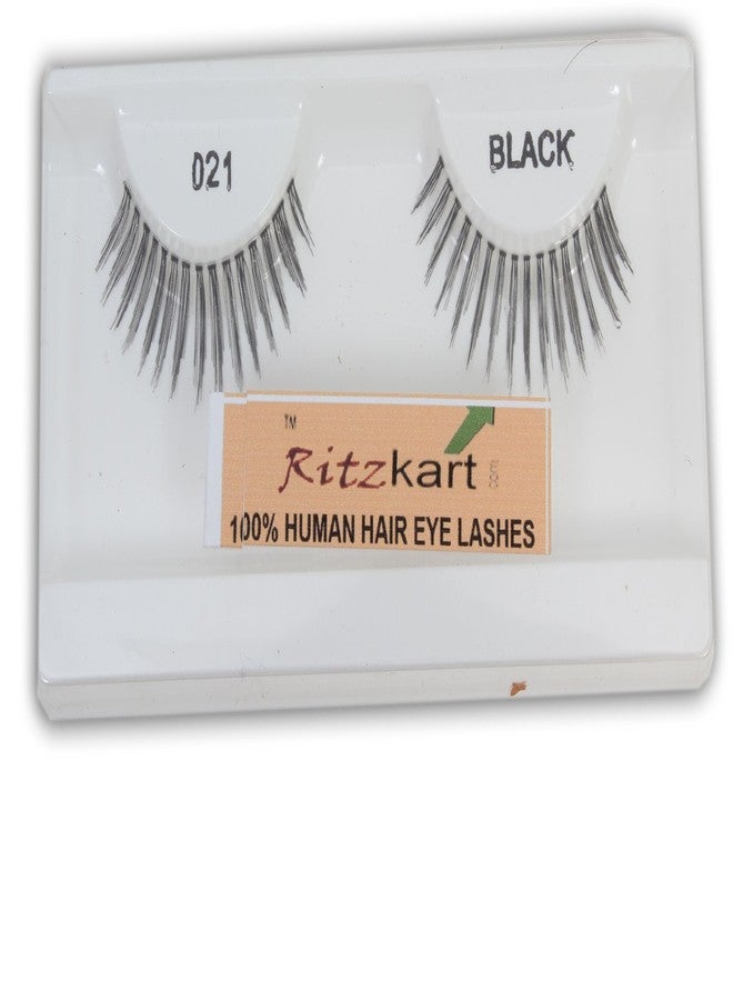 Ritzkart "Achieve Effortless Elegance: 1 Pair of Human Hair Natural Sparse Cross Eye Lashes" - Image 3