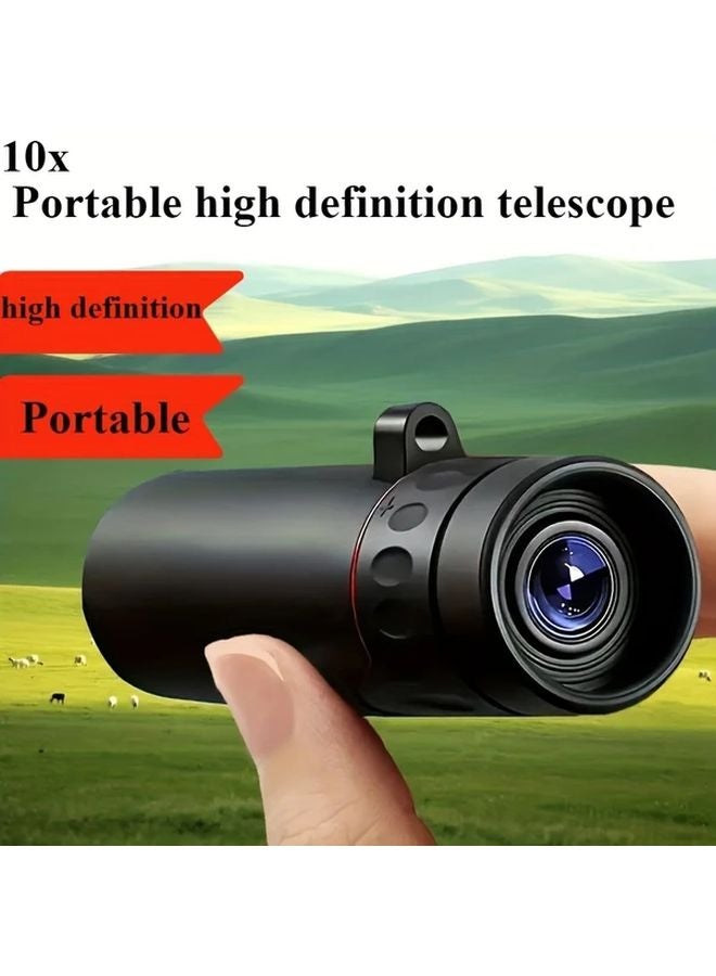 Portable 10X25 HD Manual Focus Telescope for Birdwatching Stargazing Hunting - Image 2
