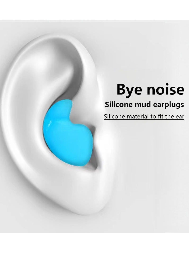 Milatech 12PCS Sleep Swimming Earplugs, Reusable Plastic Noise Reduction Earplugs, Suitable for Shooting Range, Swimming, Snoring, Airplane, Travel, Work, Study  - Image 3