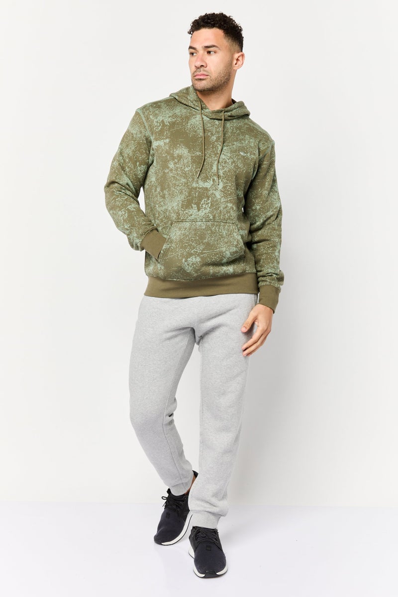 adidas Originals Men Sportswear Fit Long  Sleeve Outdoor Hooded Sweatshirt, Multicolor  - Image 2