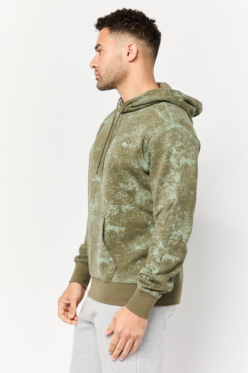 adidas Originals Men Sportswear Fit Long  Sleeve Outdoor Hooded Sweatshirt, Multicolor  - Image 4