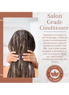 Skin Doctor Argan Oil-Infused Conditioner Anti-Breakage Ultimate Hair Repair Healthier & Maximum Nourishment No Sulfate No Paraben No Paraffin High content of Antioxidants Essential Fatty Acids & Vitamin E 500ml  - Image 4