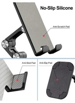 Rock Pow Phone Stand Adjustable Height and Angle Cell Phone Stand for Desk Foldable Holder Taller iPhone Stand Compatible 4.7-13in All Mobile Phone/iPad/Tablet  - Image 3