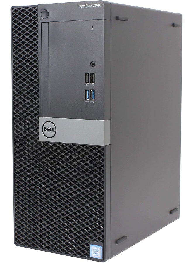 ديل مجدد - جهاز كمبيوتر برج Optiplex 7040، معالج Core i5/ثنائي النواة/الجيل السادس/ذاكرة RAM سعة 8GB/قرص SSD سعة 265GB/رسومات Intel HD 530/Windows 10 Pro - Image 3