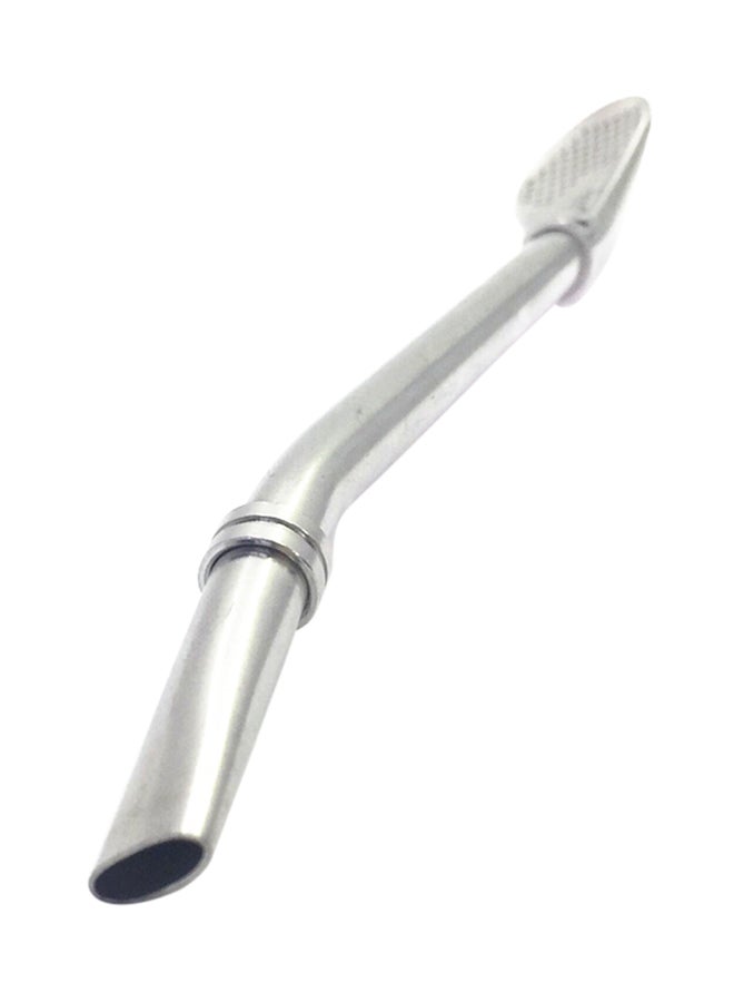 2-Piece Straw/Filter/Spoon Silver 0.07kg - Image 3