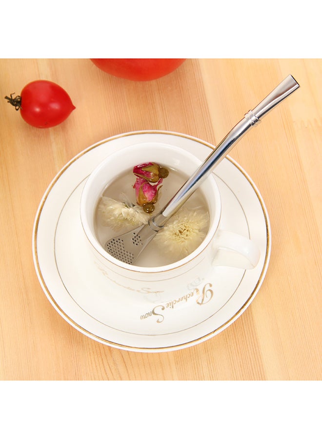 2-Piece Straw/Filter/Spoon Silver 0.07kg - Image 4