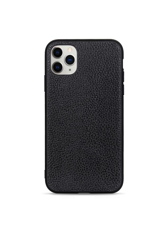The Bros Phone Case For iPhone 12 / 12 Pro Litchi Texture Genuine Leather Folding Protective Phone Case  - Image 2