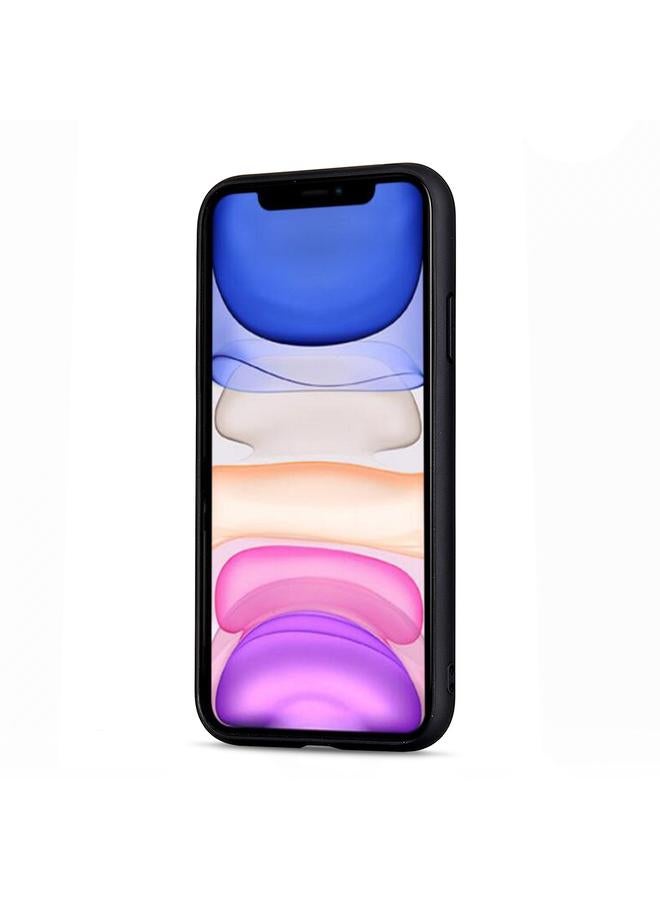 The Bros Phone Case For iPhone 12 / 12 Pro Litchi Texture Genuine Leather Folding Protective Phone Case  - Image 3