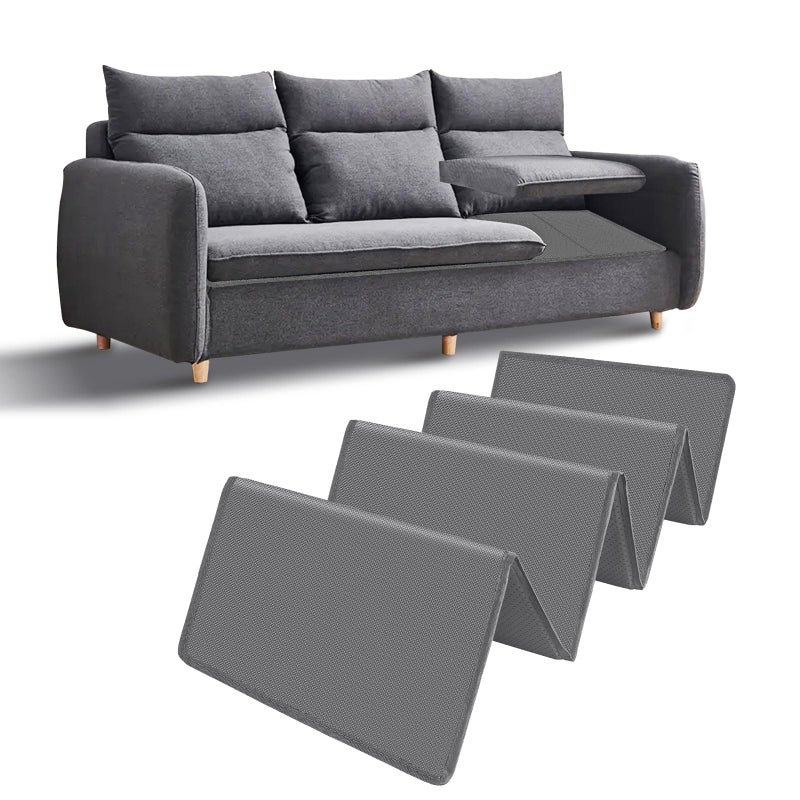 VERONLY دعم وسادة الأريكة VERONLY 17x66 لوح MDF لمقعد متدلي سطح أكسفورد غير قابل للانزلاق يناسب معظم الأرائك ذات الثلاث مقاعد 1PC رمادي داكن