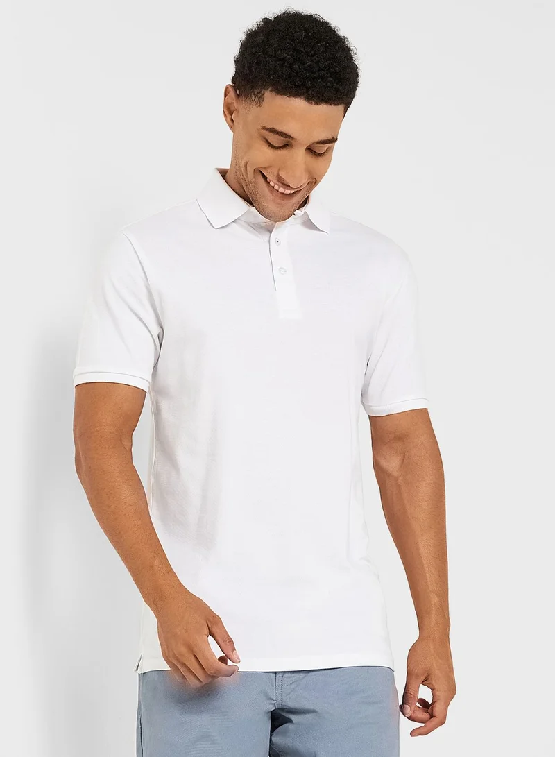 BRAVE SOUL Mens Short Sleeve Polo Button Up Shirt