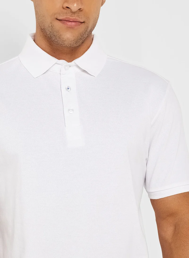 BRAVE SOUL Mens Short Sleeve Polo Button Up Shirt