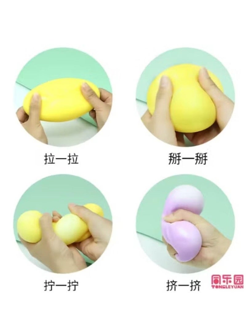 Steamed stuffed dumpling toy, squeezable dumpling ball with mini steamer, stress relief toy, sensory squeeze toy - Image 2