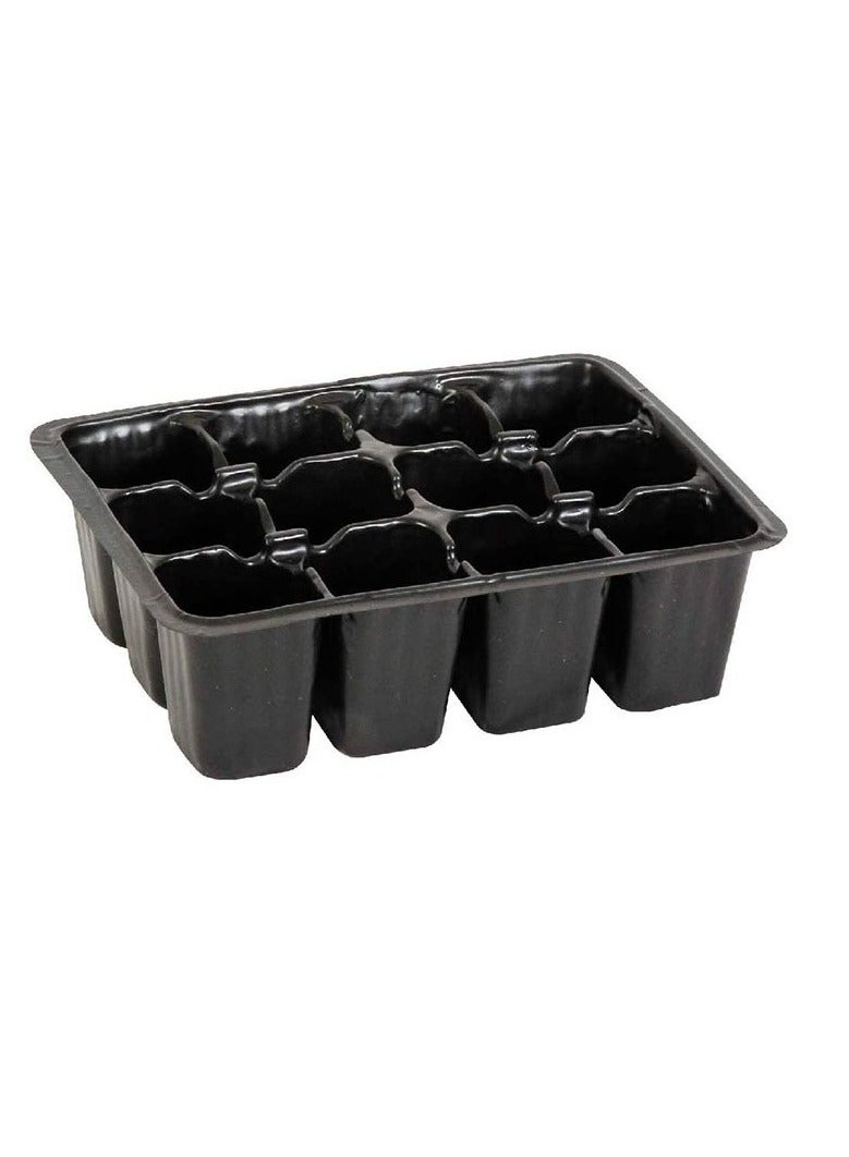 KNP Plastic Seed Bed Black 18cm VX2287