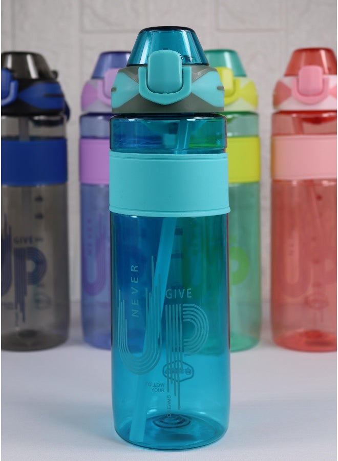 توشيونيكس زجاجة مياه شرب فاخرة سعة 900 مل - مصنوعة من مادة تريتان خالية من مادة BPA مع شفاطة بفتحة تهوية وغطاء قفل مانع للتسرب ومقبض وقبضة - مثالية للأطفال والكبار في صالة الألعاب الرياضية والمكتب والمدرسة والأنشطة الخارجية - زجاجة مياه سعة 30 أونصة - Image 2