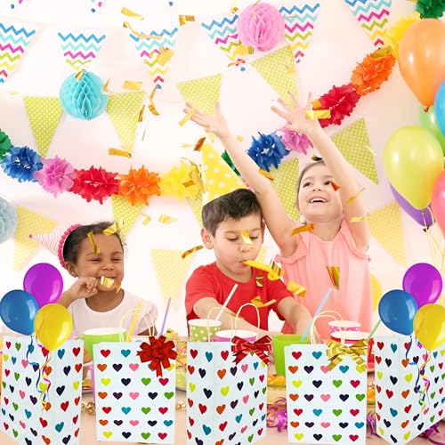 Tdas paper bags for return gifts carry bag packaging boxes kids gift birthday medium small house warming wedding ceremony kids adults baby shower happy birthday (3 x 8 x 10 inches) (20) - Image 3