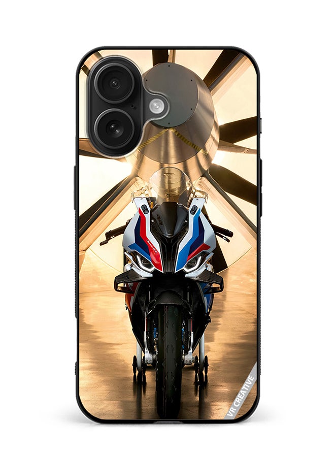 VR CREATIVE Protective Case Cover For Apple iPhone 16 Plus Bike Design Multicolour
