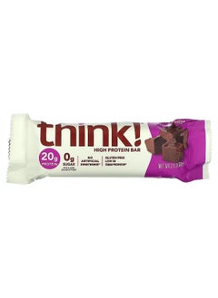 think! Think !, High Protein Bars, Chocolate Fudge, 10 Bars, 2.1 oz (60 g) Each  - Image 3