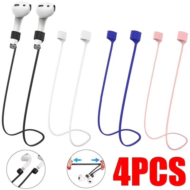 Anti-Lost Silicone Earphone Hanging Rope Strap Holder for AirPods 1 2 3 Pro - Image 1