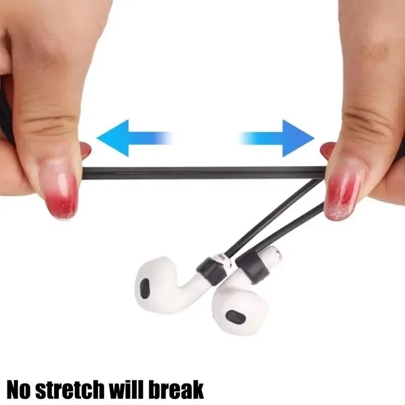 Anti-Lost Silicone Earphone Hanging Rope Strap Holder for AirPods 1 2 3 Pro - Image 2
