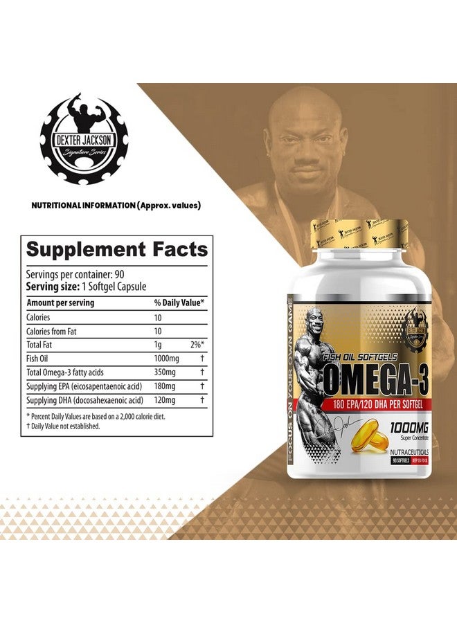 DEXTER JACKSON ديكستر جاكسون أوميغا-3 1000 ملغ (90 كبسولة لينة) - Image 4