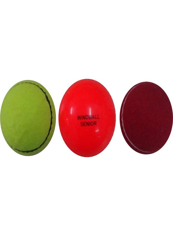 WASAN Cricket Balls Gift Set - 2 Tennis Balls 2 Wind Balls 2 Swing Sting Balls - Image 3