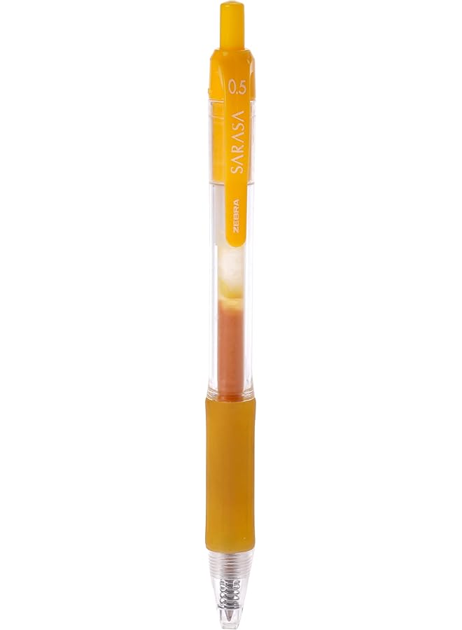 ZEBRA Normal 0.5 Mm Gel Ink Rollerball Pen Mustard - Image 3