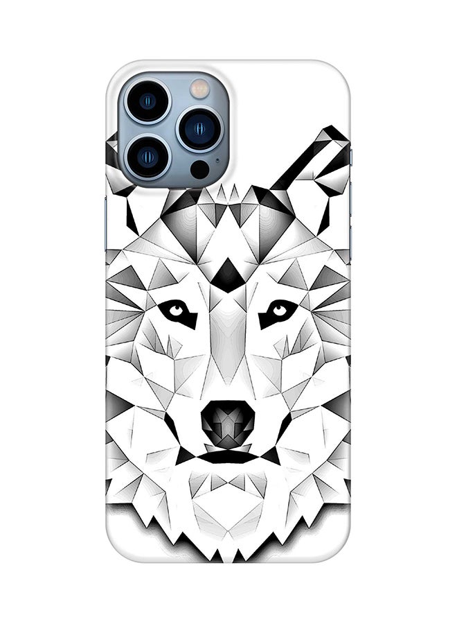 Case for Apple iPhone 14 Pro Max Slim Snap Classic Series Mobile Cover Hard PC Shield Matte Finish Print - Poly Wolf