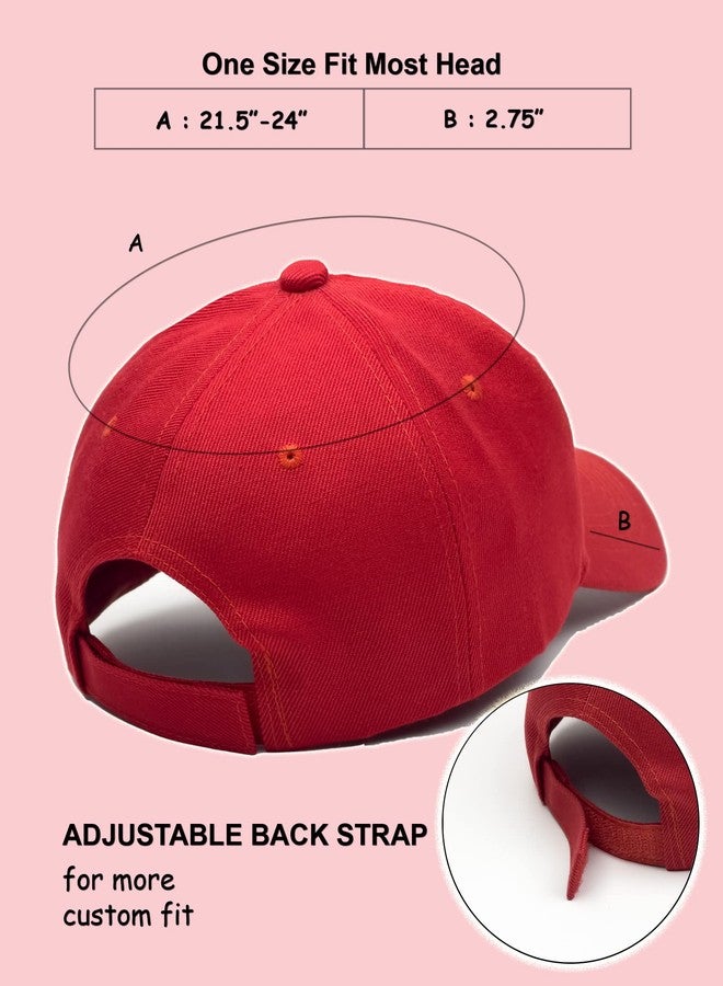 Utmost Structured Baseball Cap with Adjustable Closure - Performance Hat for Outdoor Activities and Custom Embroidery (1pc Red) - Image 2