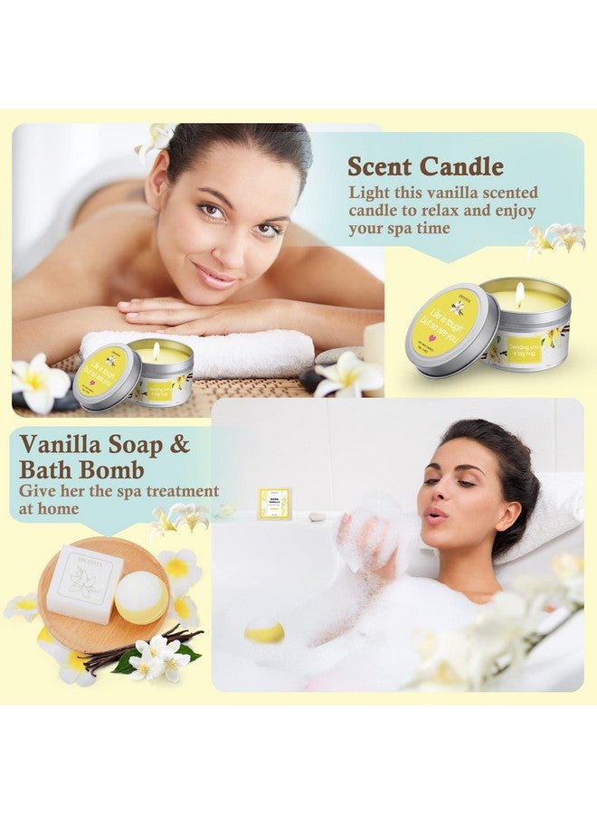 LUCOTIYA Gifts for Women, Birthday Gifts for Women Relaxing Spa Gifts Baskets for Women Warm Vanilla Bath and Body Gifts Set Self Care Gifts for Women for Friends,Her,Bestie,Mom,Wife Christmas Gifts - Image 4