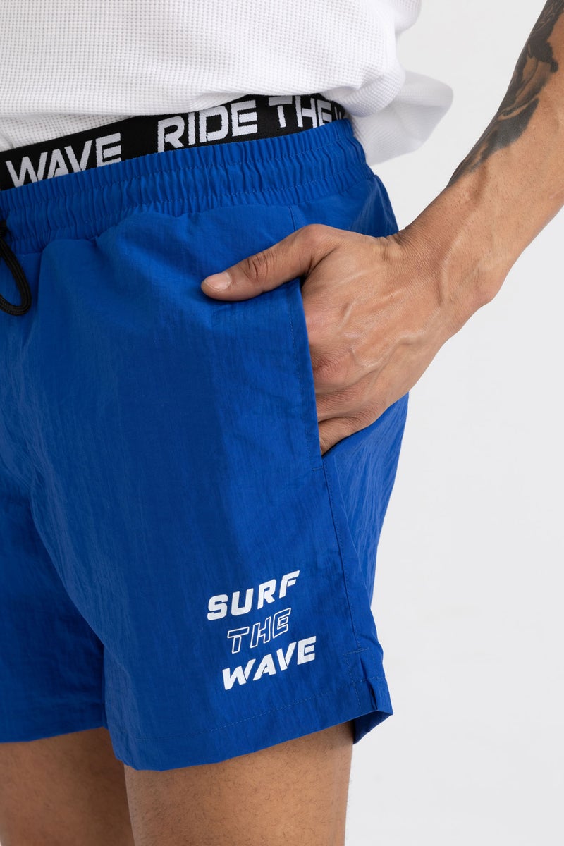 ديفاكتو شورت بحر قصير أزرق من DeFactoFit - Image 5