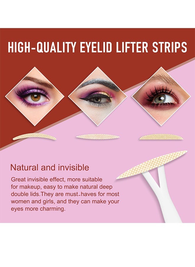 Elaimei' Eyelid Tape, Invisible Eyelid Lift Strips 480 Pieces, Waterproof Double Eyelid Stickers For Hooded, Droopy, Uneven, Monolids  - Image 5