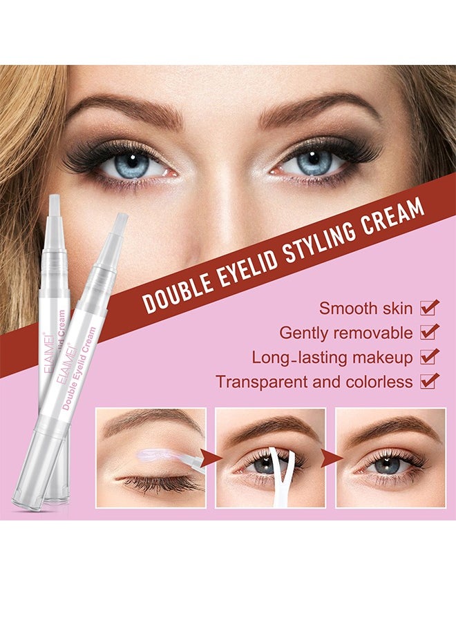 Elaimei' Eyelid Tape, Invisible Eyelid Lift Strips 480 Pieces, Waterproof Double Eyelid Stickers For Hooded, Droopy, Uneven, Monolids  - Image 4