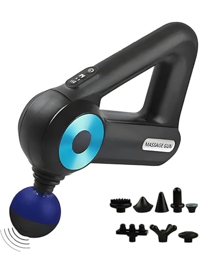 Generic AROGYA Deep Tissue Massage Gun - Portable Vibration and Pressure Muscle Massager with 4 Attachments - For Full Body Pain Relief and Improved Blood Circulation - Black  - Image 3