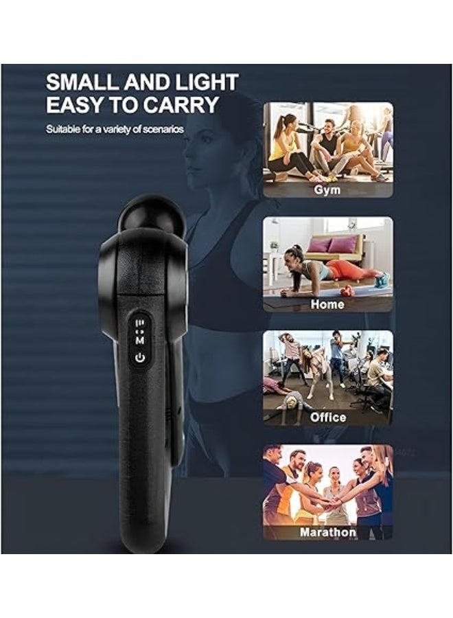 Generic AROGYA Deep Tissue Massage Gun - Portable Vibration and Pressure Muscle Massager with 4 Attachments - For Full Body Pain Relief and Improved Blood Circulation - Black  - Image 1