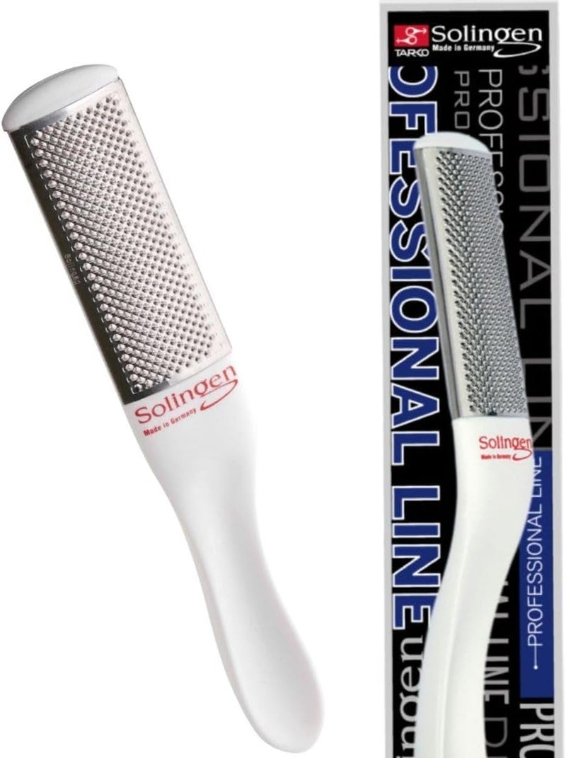 Solingen Professional Stainless Steel  Foot File  Foot Rasp  Callus Remover Best Foot Care Pedicure Tool To Remove Hard Skin  Can Be Used on Both Wet and Dry Feet  Made In Germany