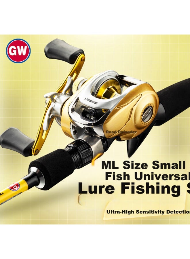 Gw 2.4m Ml Action Ca Rod Gun Handle Right-handed Baitcasting Reel Rod Set Universal Fishing Rod - Image 1