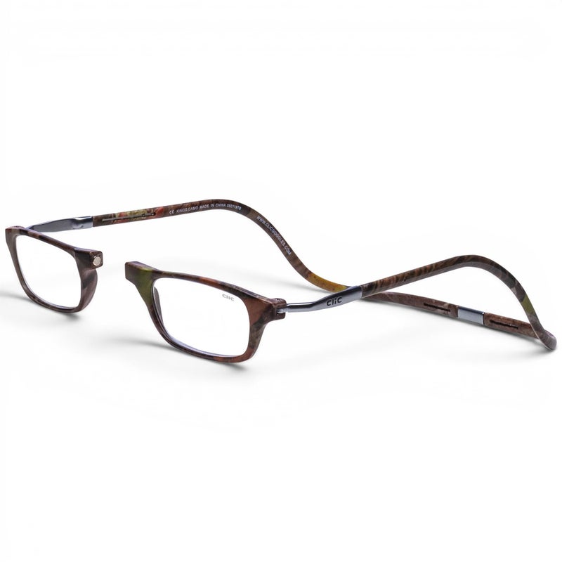 Clic Magnetic Reading Glasses Adjustable Neck Hanging Readers Secure Fit with Rigid Headband Original Expandable MXL Kings Camo 125 - Image 2