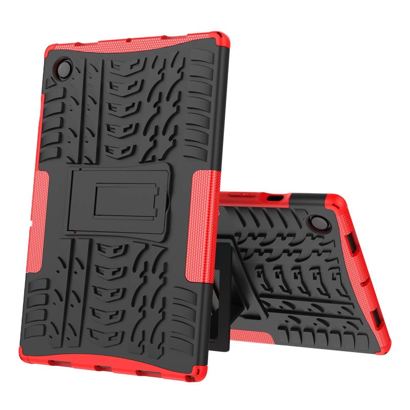 SK Red Samsung Tab Case Compatible with Samsung Galaxy Tab A9 Plus / Samsung Galaxy Tab A9 with Protective Cover Stand Function and Daily Tablet Carry - Image 1