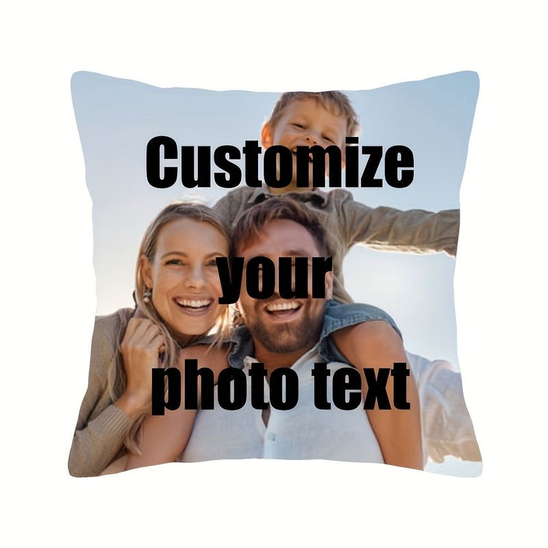 Personalized Photo Pillowcase 18x18 Inch Custom Gift For Couples Home Decor - Image 4
