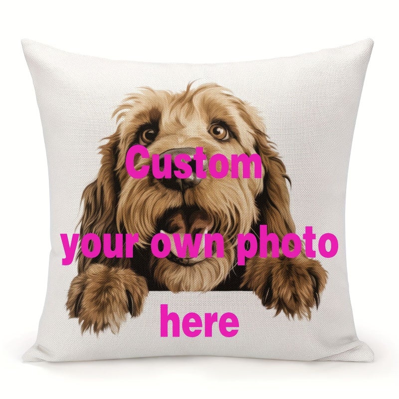 Personalized Photo Pillowcase 18x18 Inch Custom Gift For Couples Home Decor - Image 1