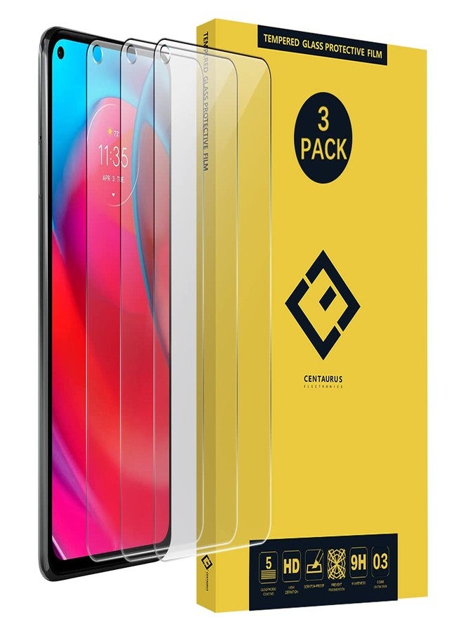 CE CENTAURUS ELECTRONICS 3 Pack Screen Protector for Moto G Stylus 5G XT2131 XT2131DL XT2131-1 XT2131-3 XT2131-4,Anti-Scratch H9 Hardness Full Coverage Tempered Glass Protective Film - Image 1
