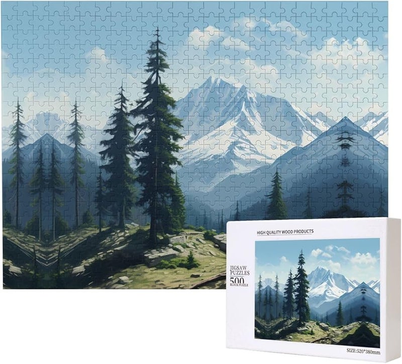 تمثال فيايا قبر لغز اللغز 500 قطعة للبالغين ديكور المنزل 20.4 × 15 بوصة - Image 2