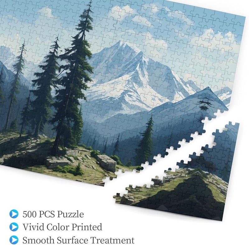 تمثال فيايا قبر لغز اللغز 500 قطعة للبالغين ديكور المنزل 20.4 × 15 بوصة - Image 3