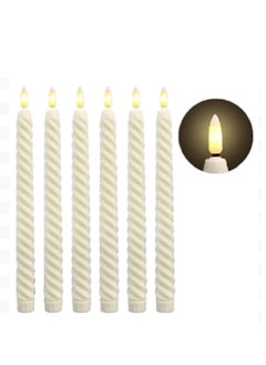 6 Pcs LED Electronic Candle, Long Candle Decorations, Long Pole Candle