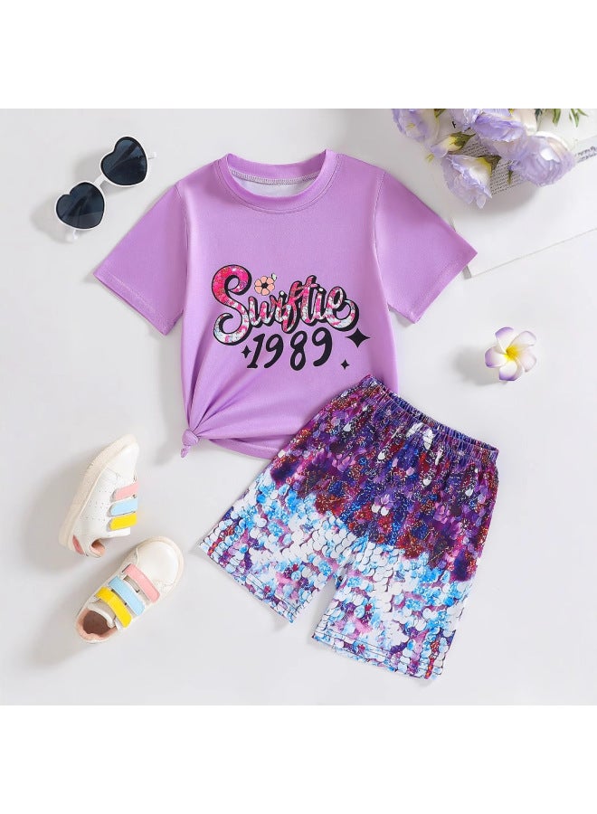 Summer Source Children's Clothing American Style Round Neck Comfortable Short-sleeved Cotton T-shirt Trendy