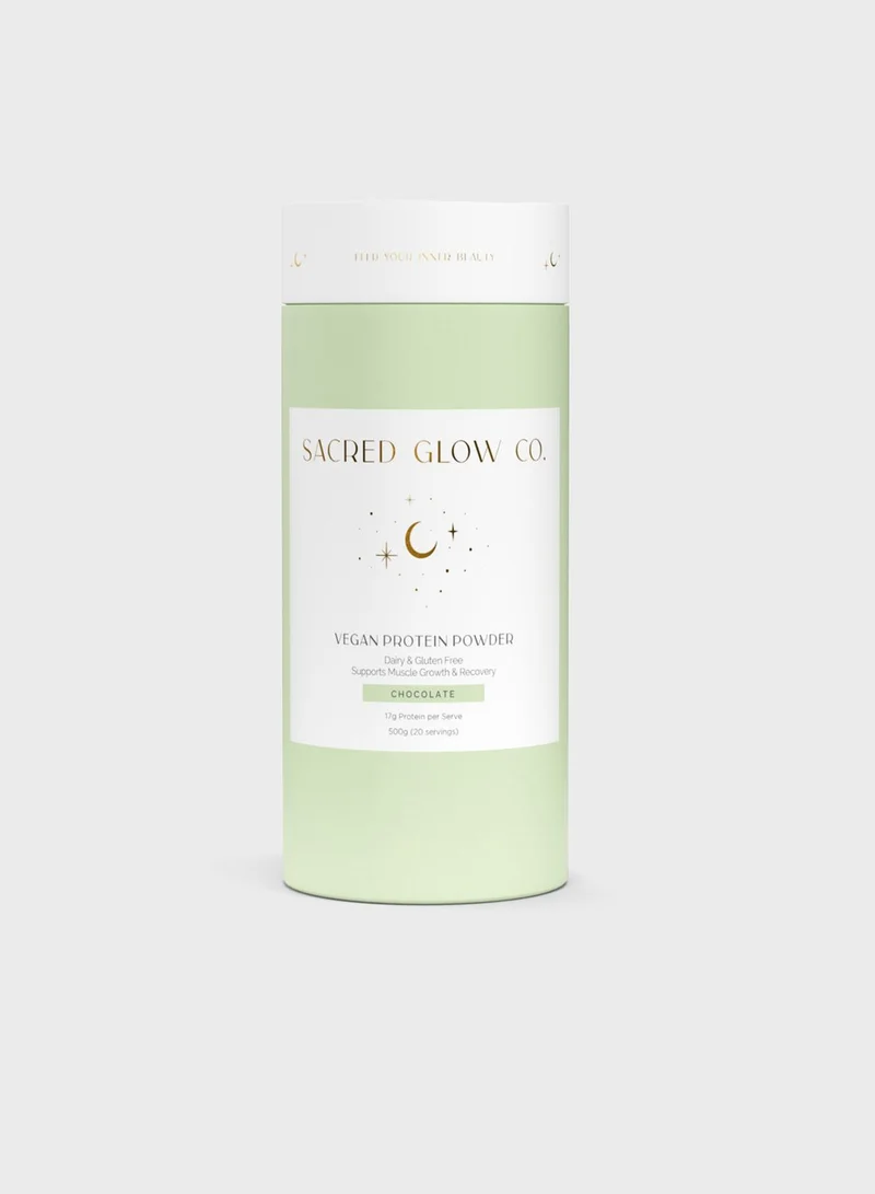 SACRED GLOW CO. Vegan Protein - Natural Chocolate Flavour (20 Servings)